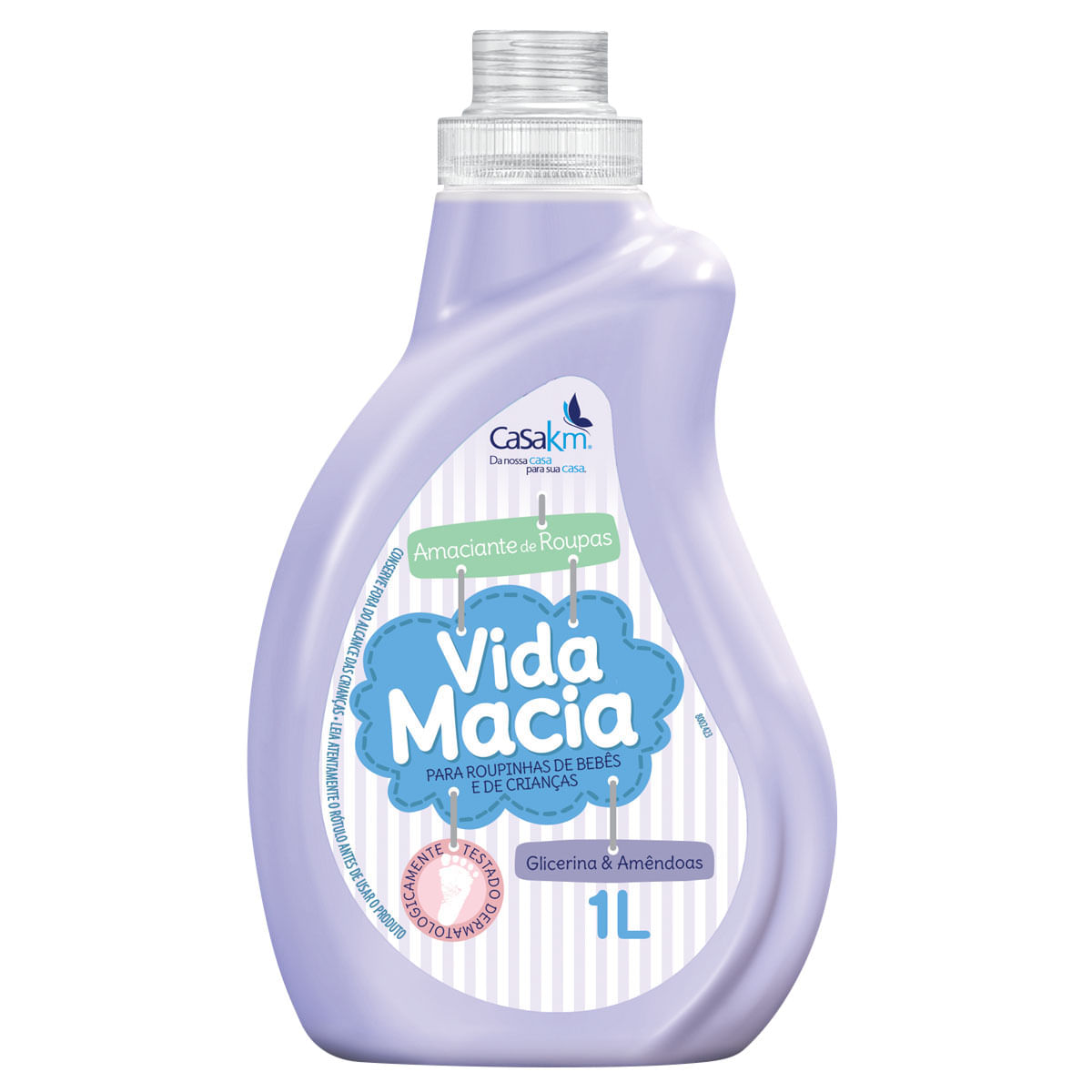 Amaciante Vida Macia para Roupa de Bebes Glicerina e Amendoas 1 Litro