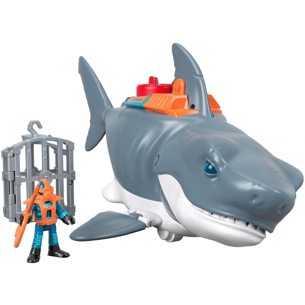 Imaginext Mega Bite Shark Figure with Chomping Action Playset