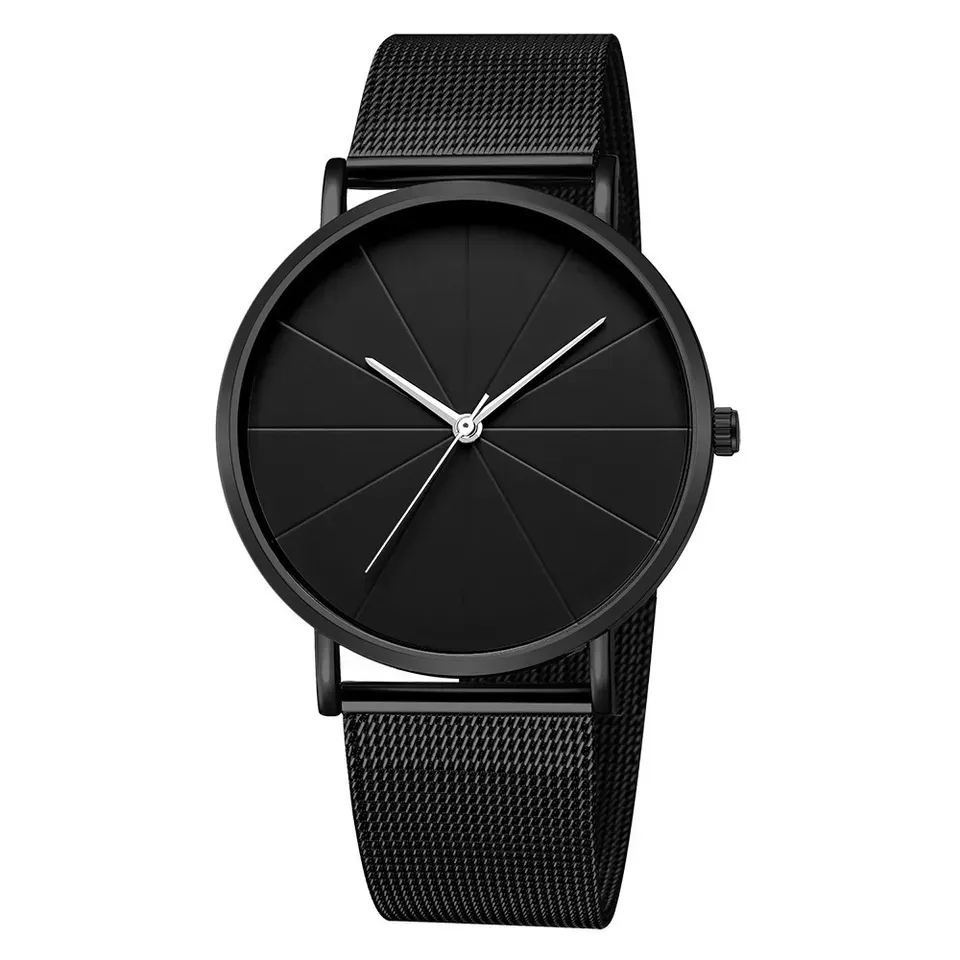 LIUYANGTIAN Men Business Watches Ultra Thin Stainless Steel Mesh Belt Quartz Watch for Man Male
