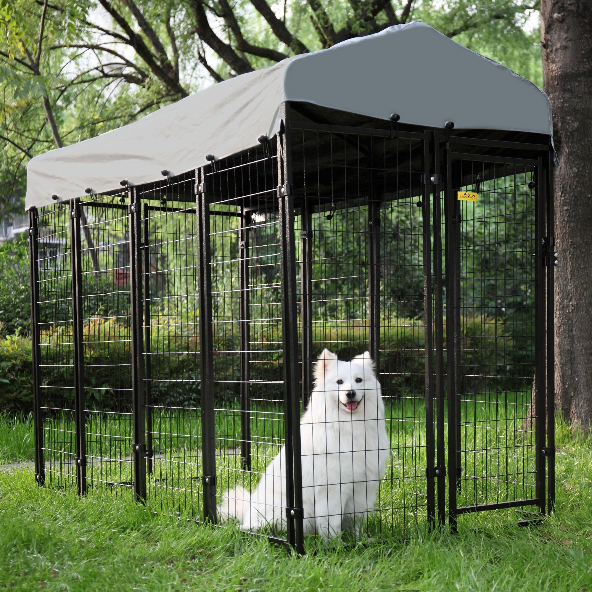 Coziwow Large Outdoor Dog Kennel Pets Heavy Duty Dog Cage Pet Playpen With Waterproof Cover