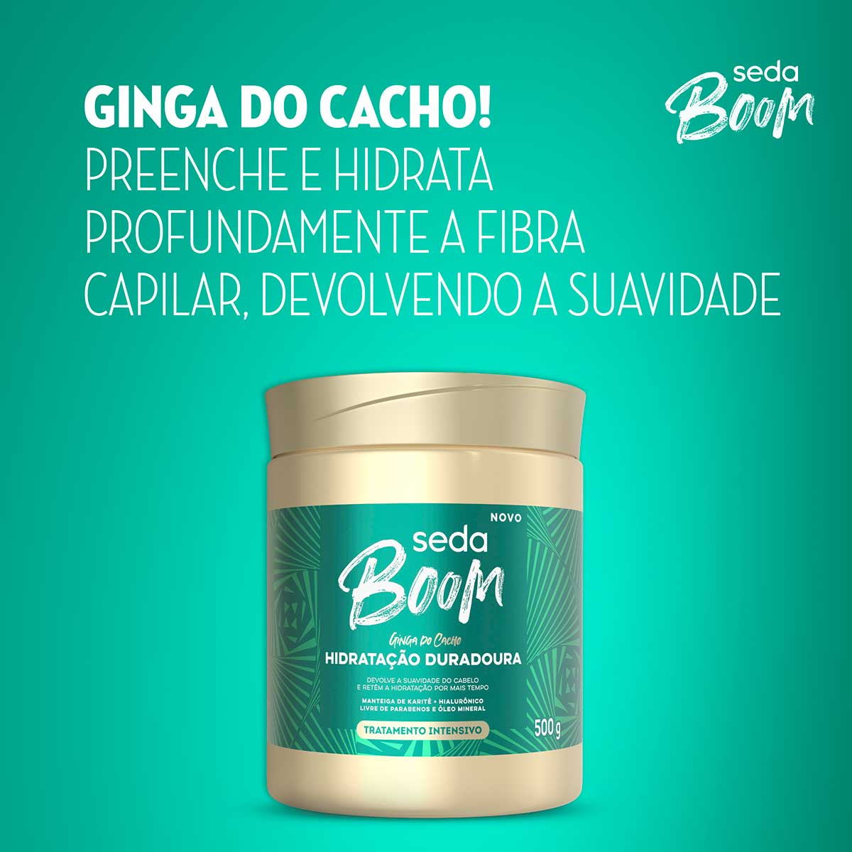 Mascara de Tratamento Seda Boom Hidratacao 500g