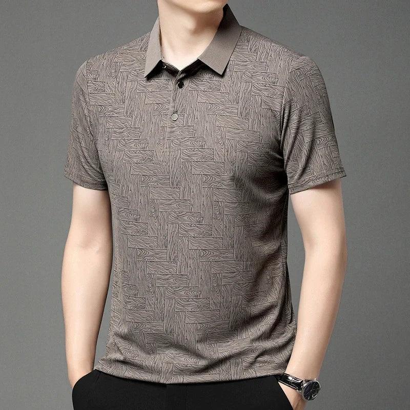 [COMPRE 1 E LEVE 2] Camisa Polo Lorenzo™ em Popelina de Algodão Texturizada / Conforto e Estilo para o Homem Exigente!