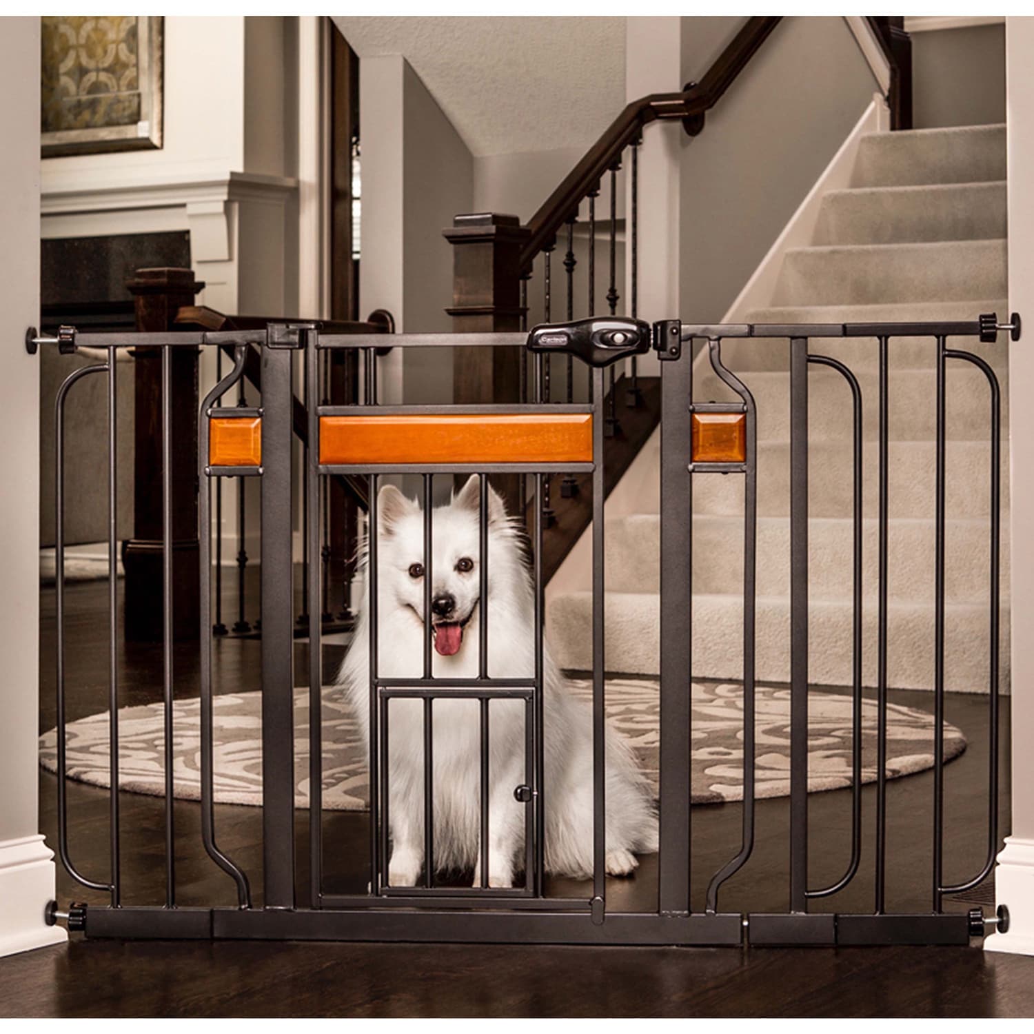 Carlson Design Studio Extra Wide Walk Thru Pet Gate With Door - 29