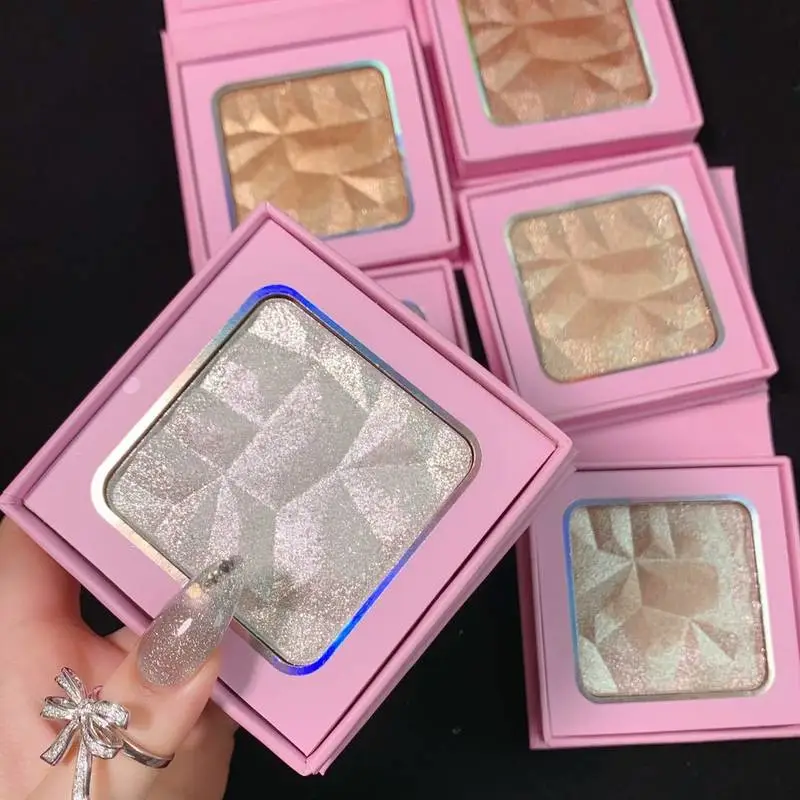 Private Label Highlighter Makeup Palette Highlight Powder with Mirror