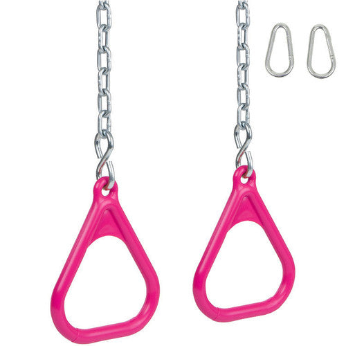 Swing Set Stuff Inc. Trapeze Rings with Chains (Red)