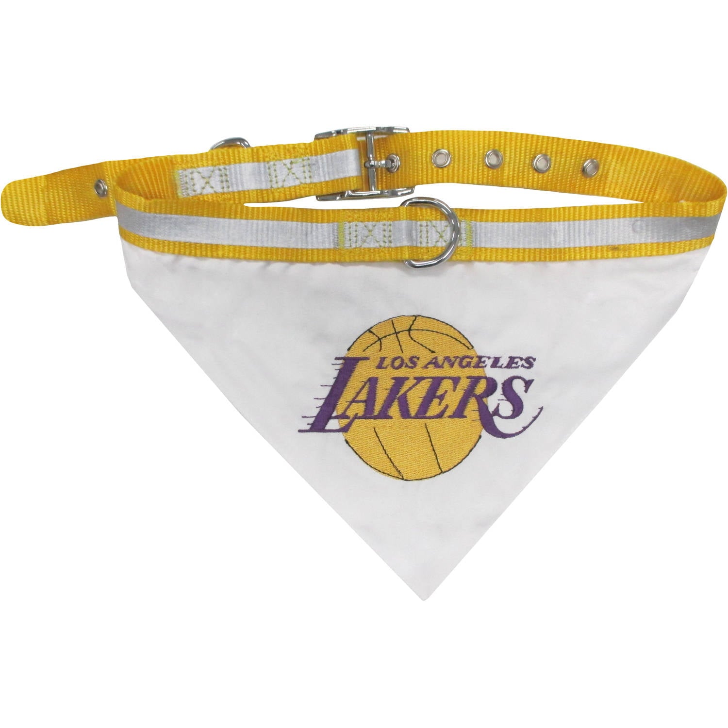 Los Angeles Lakers Dog Collar Bandana - Large