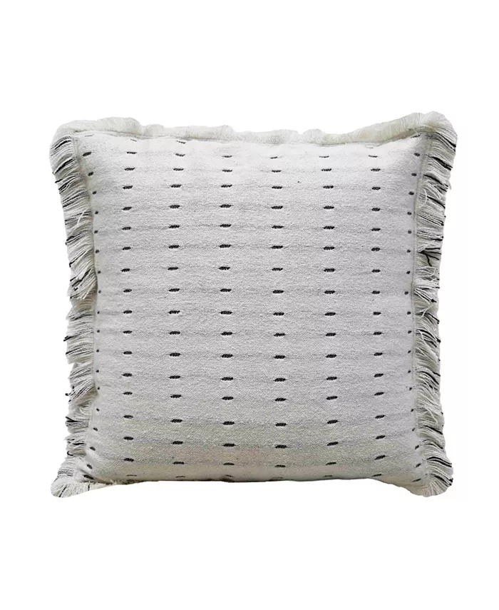 Vibhsa Linden Street Layered Handwoven Super Soft Decorative Pillow， 20