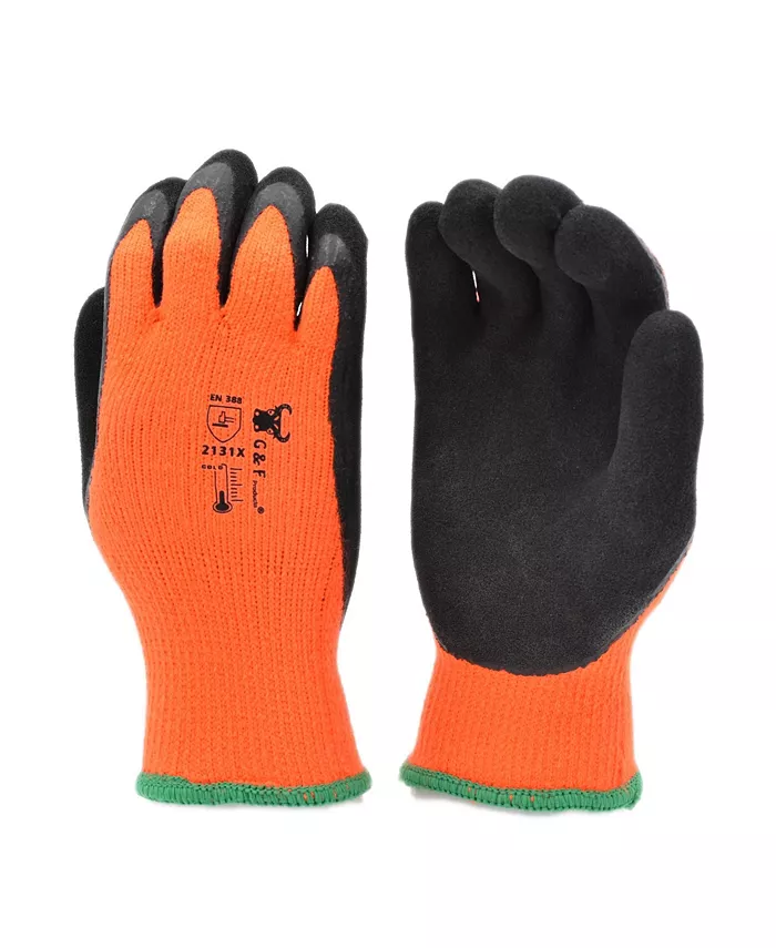 G F Products Double Coated Windproof Winter Gloves， 12 pairs