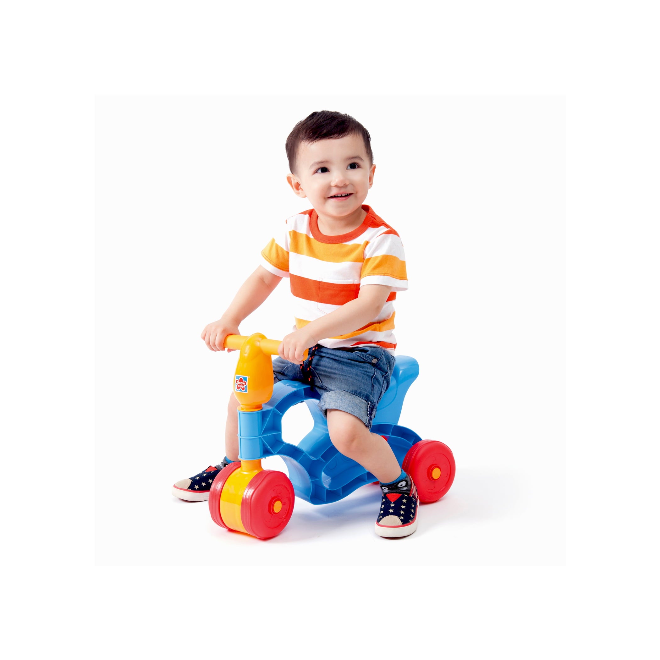 Grow'n Up Foot to Floor Bike， Blue Gender Neutral 1.5Y to 3Y