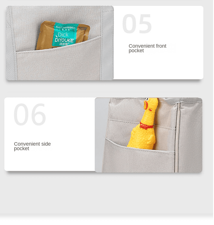 WANDF Pet Carrier Airline Approved Pet Carrier Dog Carriers for Dogs， Cats ，Pet Travel Carrier-Gray