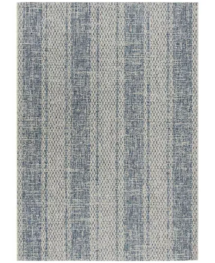 Safavieh Courtyard Light Gray and Blue 5'3