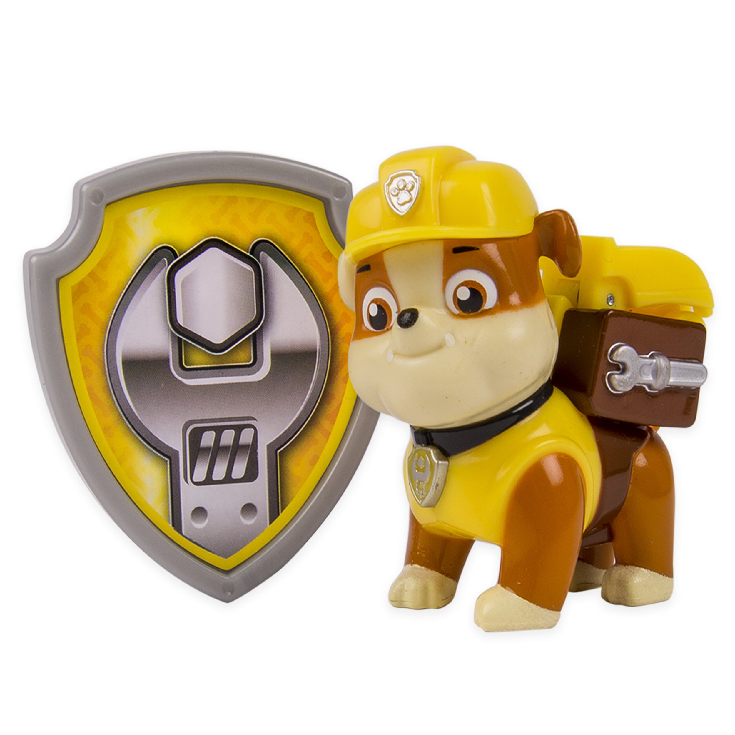 Paw Patrol Action Pack Pup and Badge， Rubble