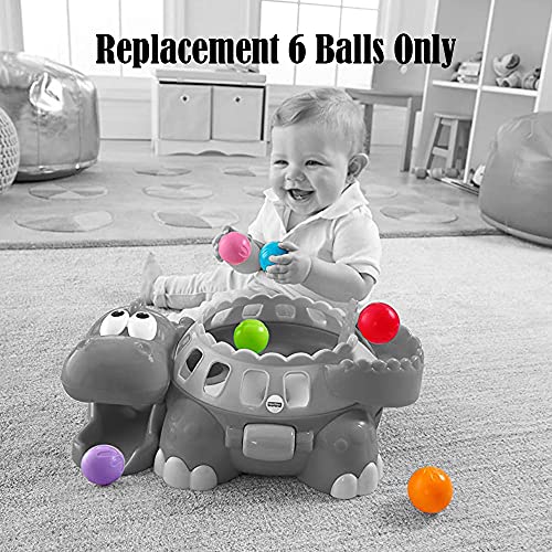 Replacement Parts for Fisher-Price Go Baby Go Poppity Pop Musical Dino - W1392 ~ Replacement Balls - Set of 6