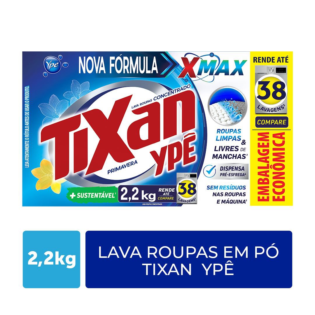 Sabao em Po Tixan Ype Primavera 2,2Kg