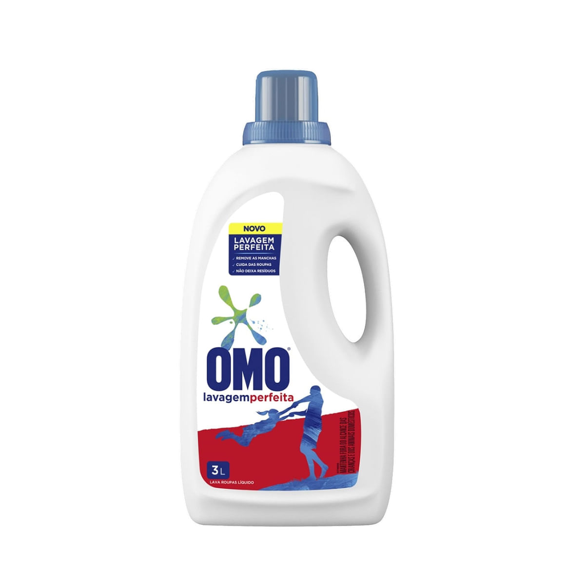 Kit Lava Roupas Liquido Omo Lavagem Perfeita 3 L com 3 Unidades