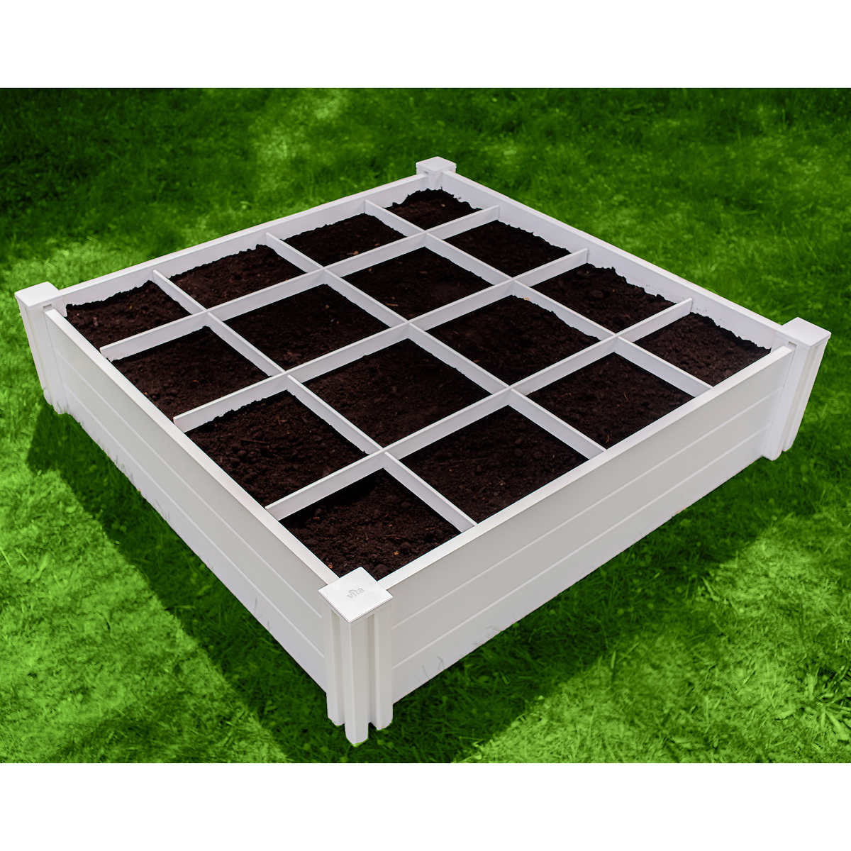 Vita Modular Vinyl Garden with Planting Grid 2-pack