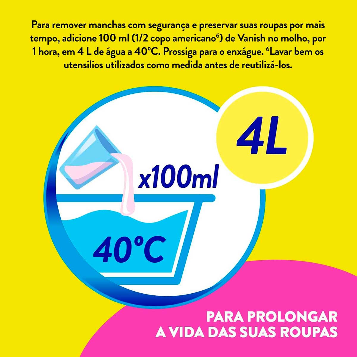 Tira Manchas Vanish Liquido Crystal White para roupas brancas Embalagem Economica 1,2L