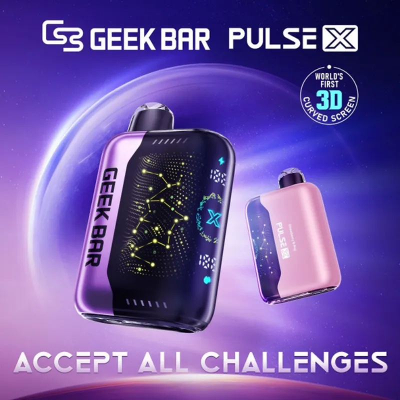🔥 NEW! GEEK BAR Pulse X – 25,000 Puffs | 3D Display & Intense Flavor 🍉🍓🍇