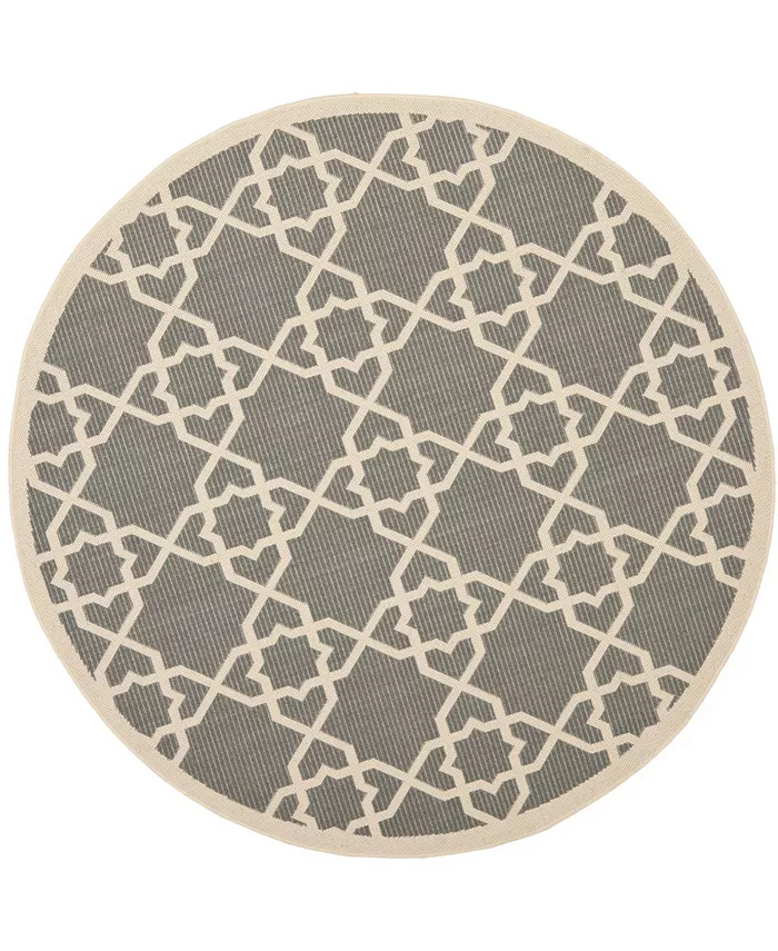 Safavieh Courtyard Gray and Beige 5'3