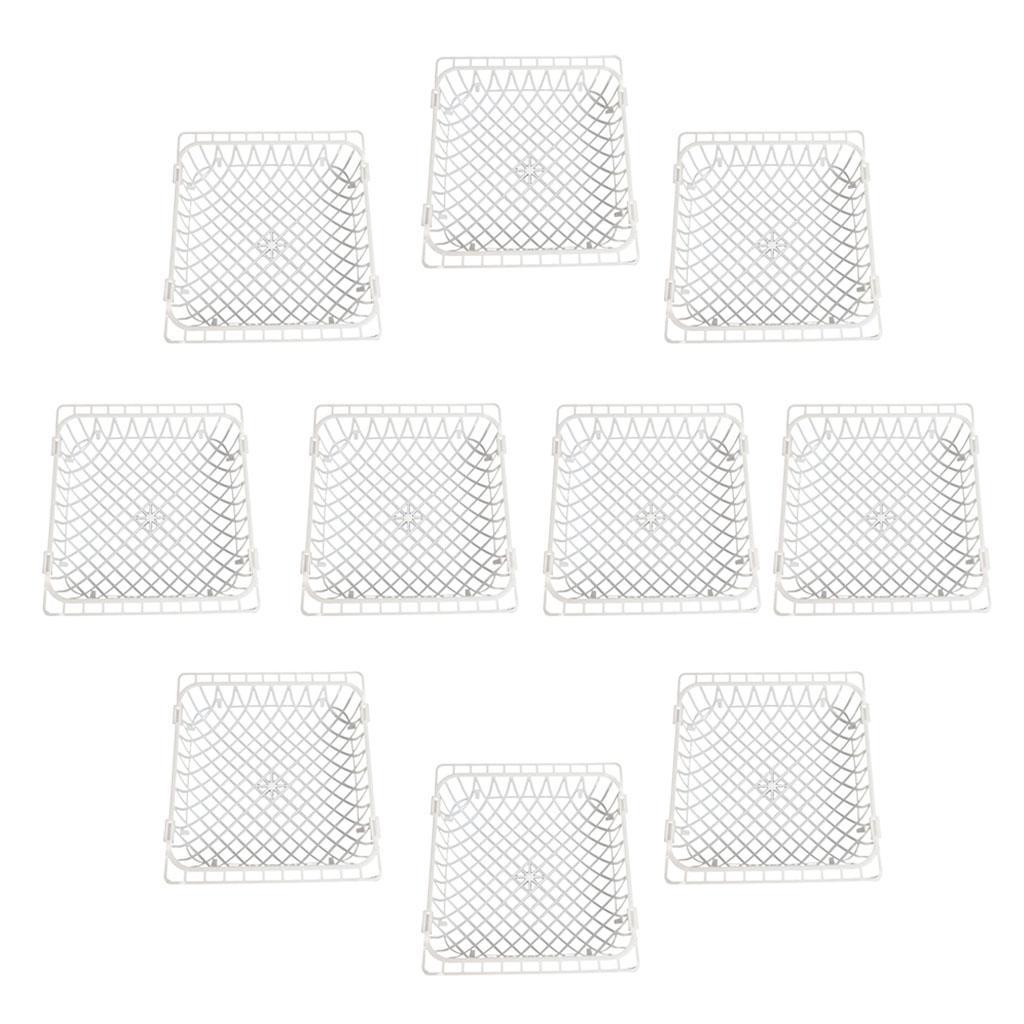 Set of 10 Poultry Breeding Nest Box Chicken Coop House Hatching Eggs