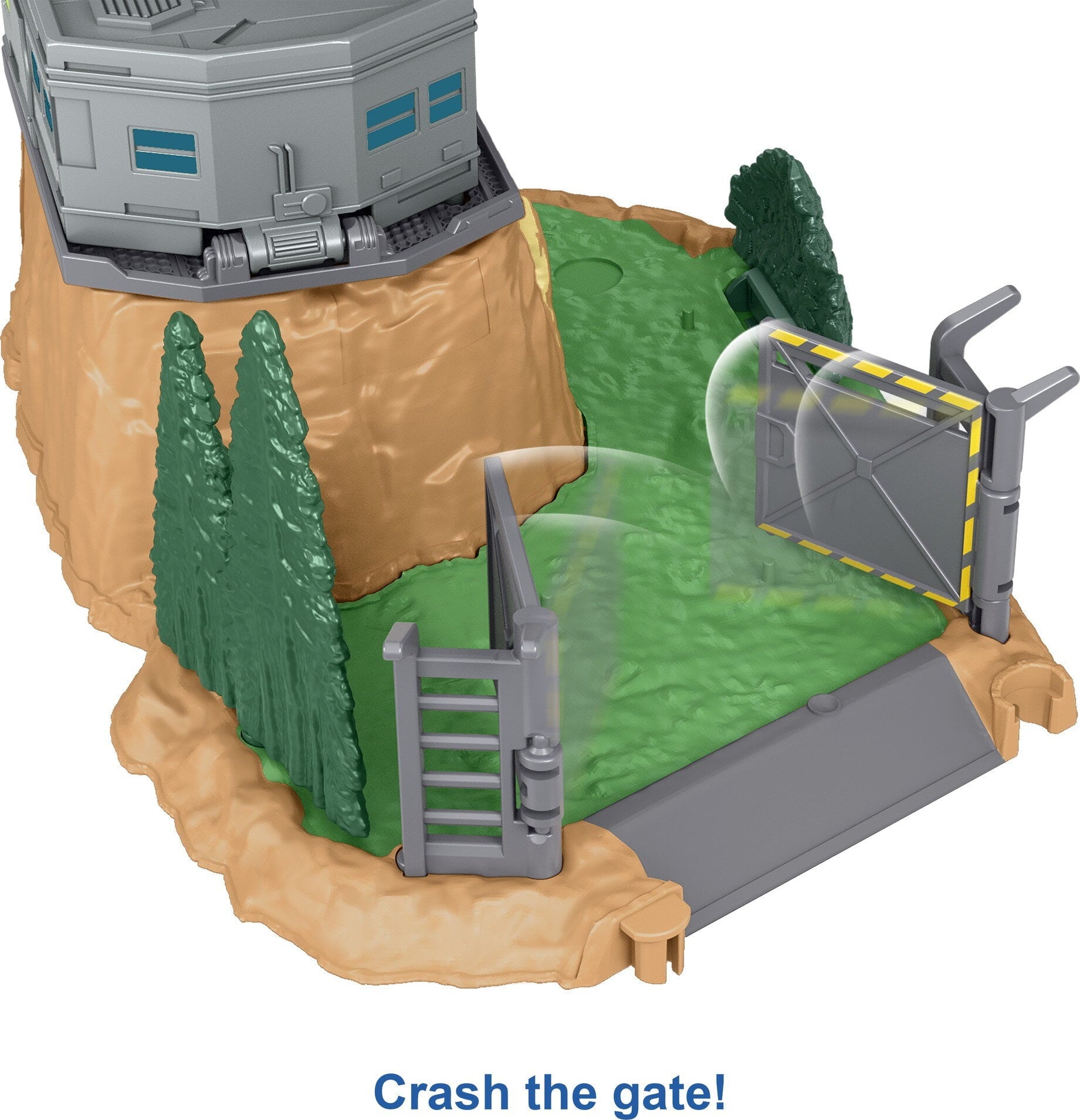 Jurassic World Dominion Minis Giganotosaurus Rampage Playset with 2 Mini Dinosaur Figures and Break Apart Features， Toy Gift Set