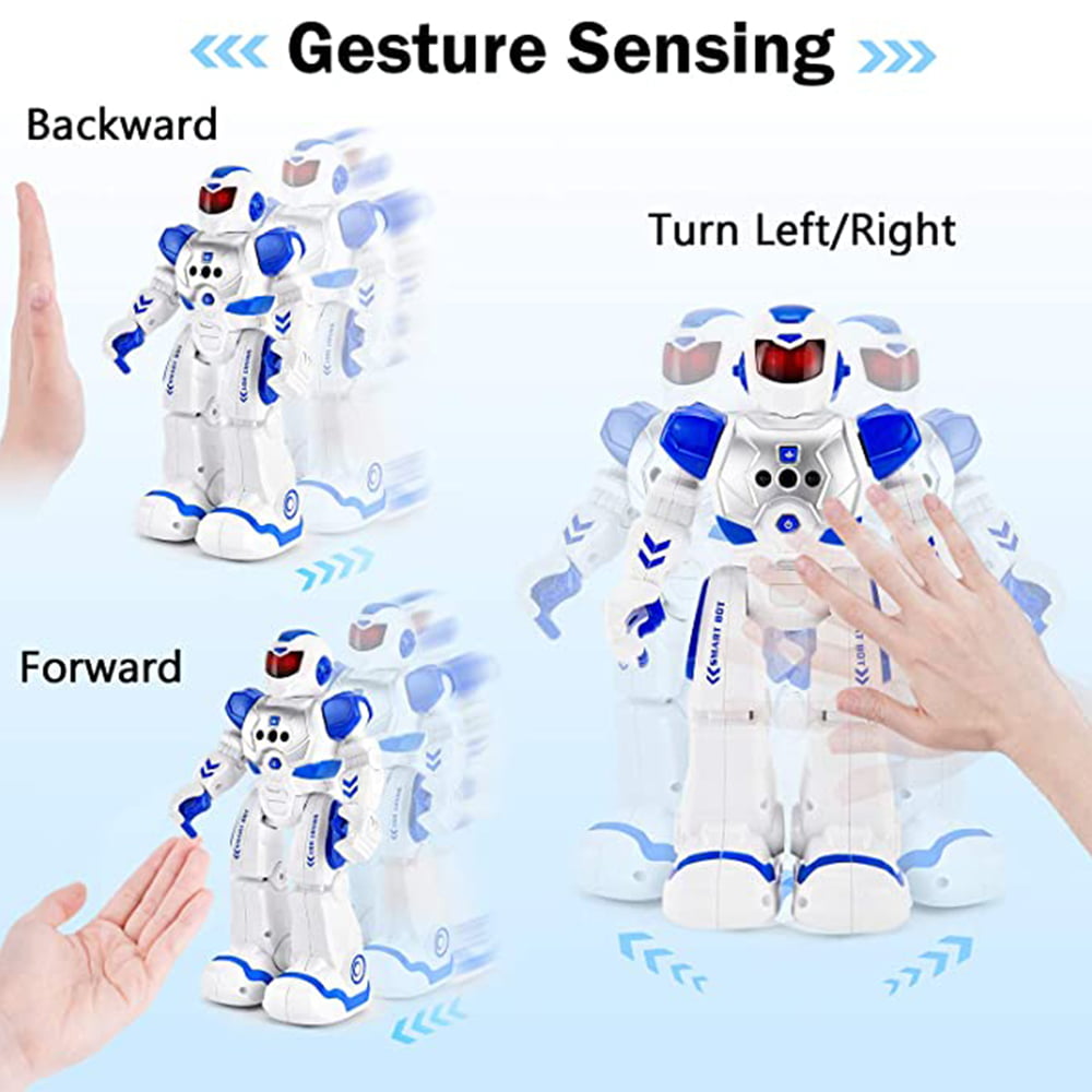 Cosmonic Remote Control Robot Singing Dancing Programmable with Infrared Gesture Age 3 -8 Blue
