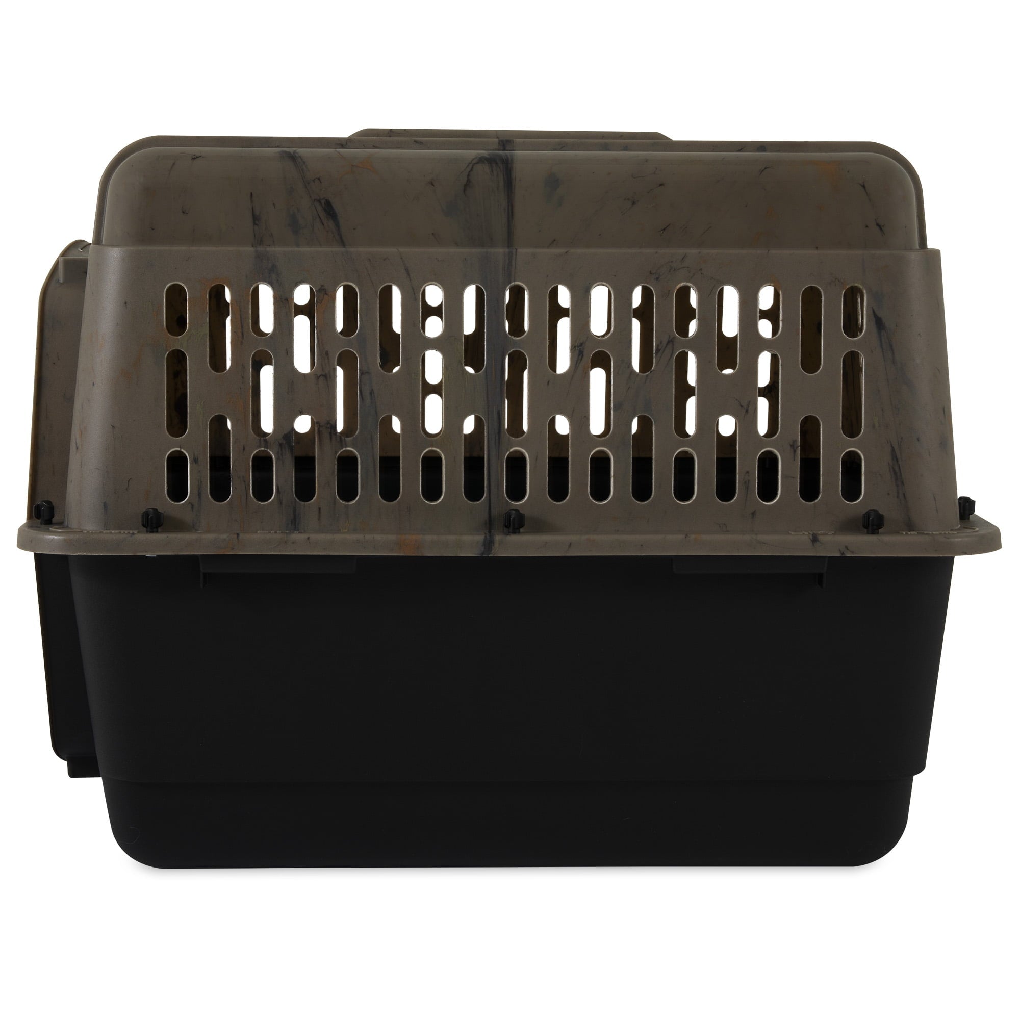 Ruffmaxx Single Door Dog Crate， Camo/Orange， Small， 32