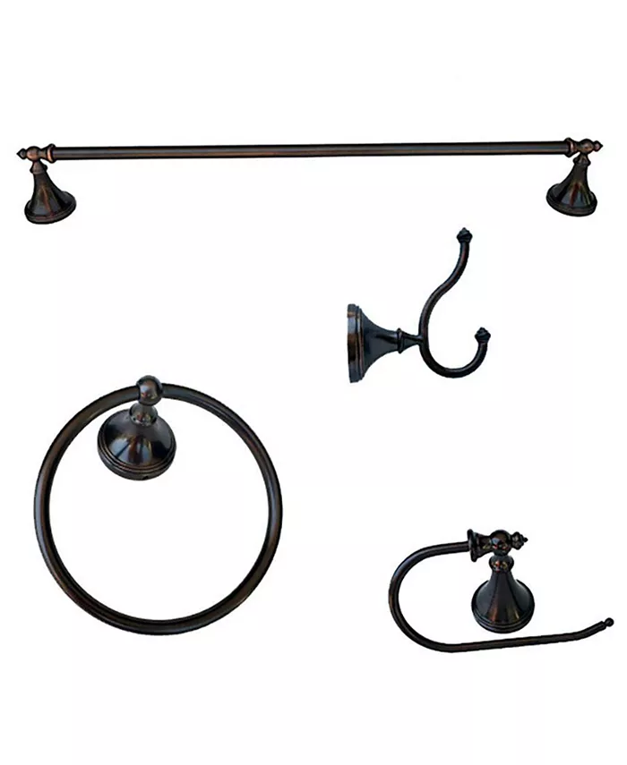 Arista Bath Products Arista Annchester 4-Pc. Set Oil-Rubbed Bronze Finish