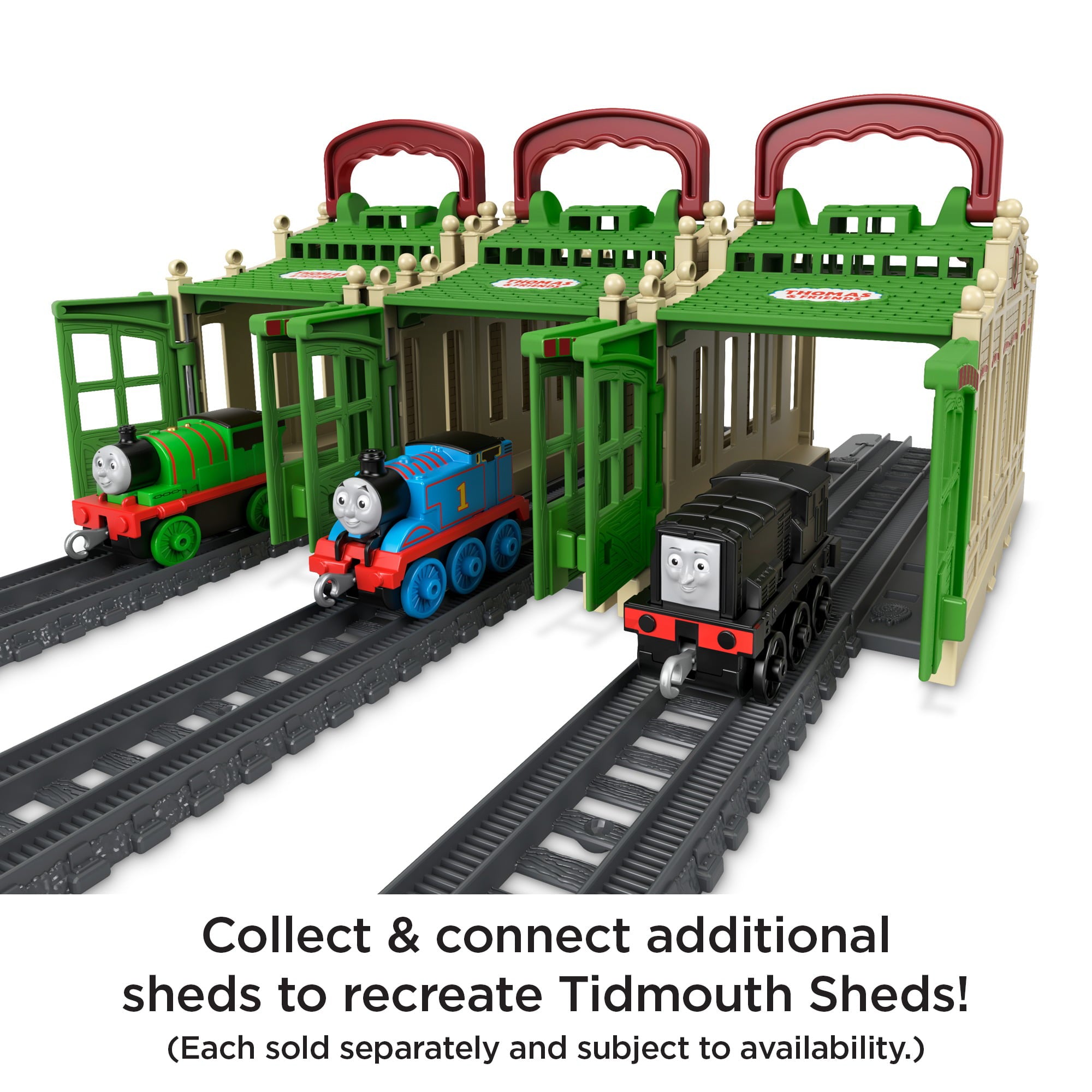 Thomas and Friends Connect and Go Diesel Train Engine And Shed