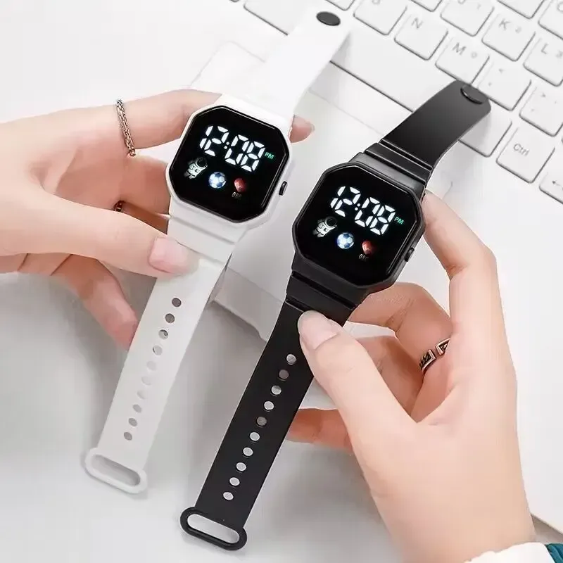 LIUYANGTIAN NEW LED Digital Watch For Kids Boys Girls Football Sports Watches Silicone Digital Watch Casual Childrens Electronic Wristwatch
