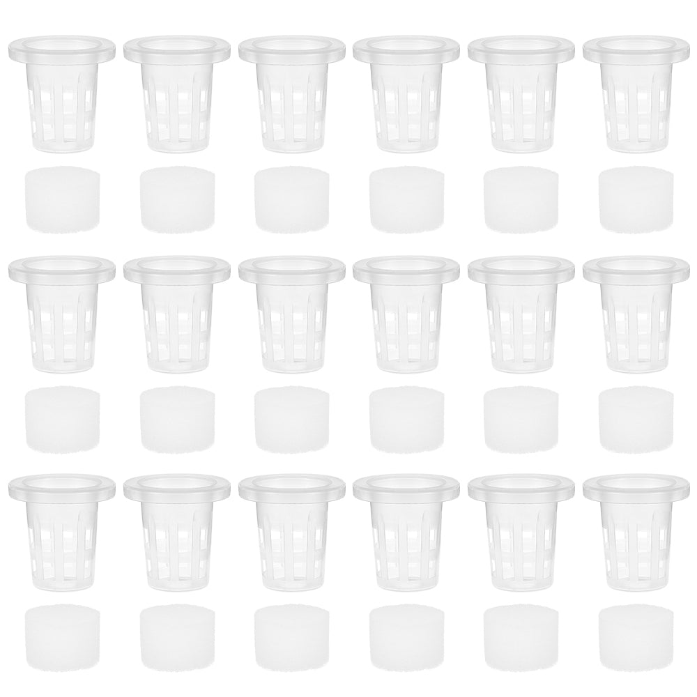 Miulineandnbsp;100Pcs Mesh Pot Net Cup Basket Hydroponic Garden-Plant Grow Vegetable Insert