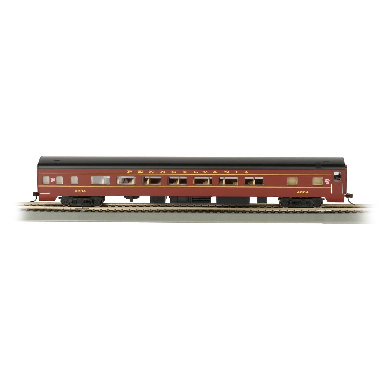 Bachmann Trains HO Scale 1:87 85Ft Pennsylvania Railroad Smooth-Side Coach