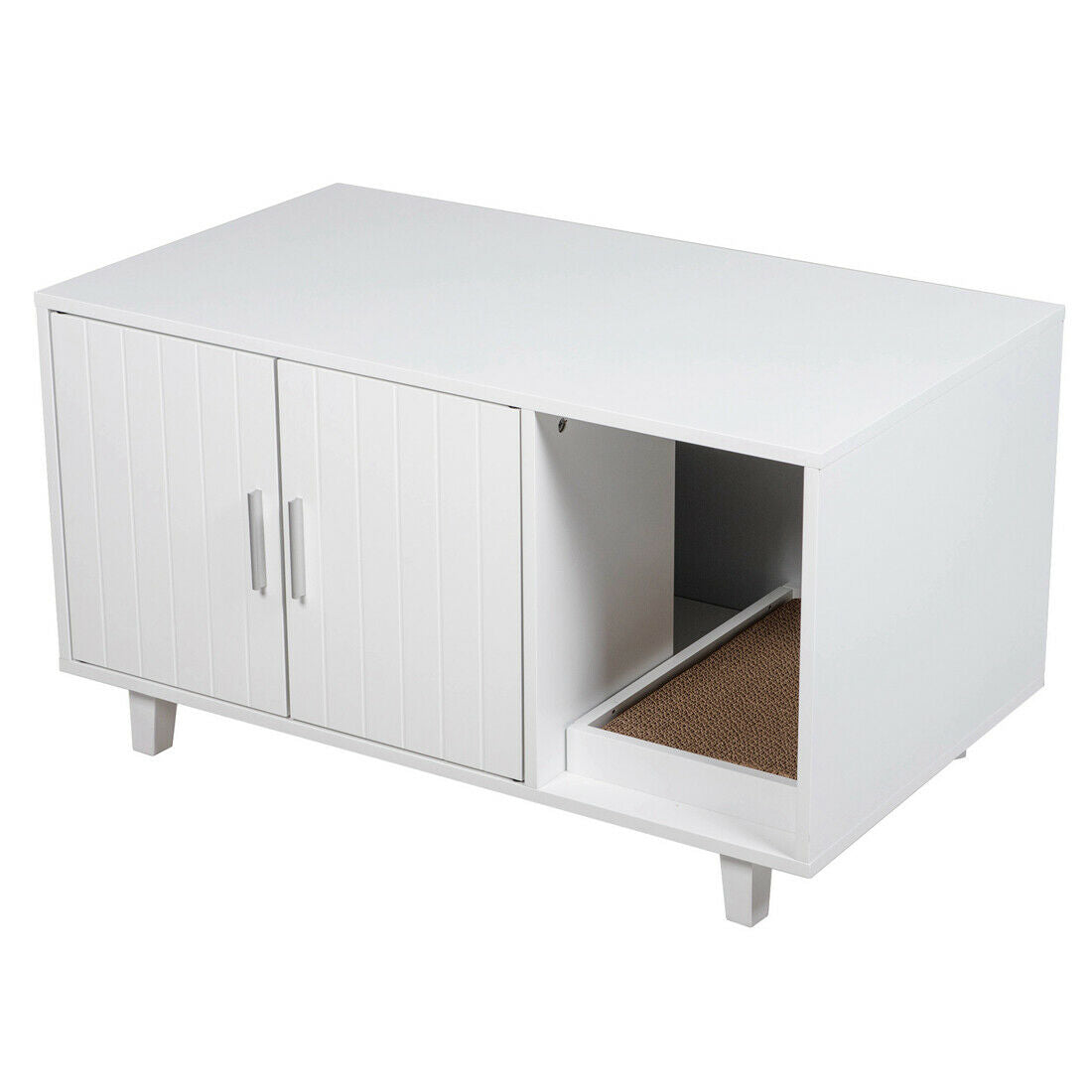 Modern Pet Crate Cat Washroom Hidden Litter Box Enclosure House Table