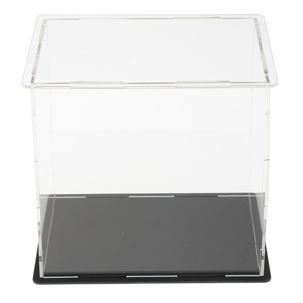 Transparent Acrylic Display Case Showcase Storage Box for Doll or Collectibles， 13.5x10x13cm