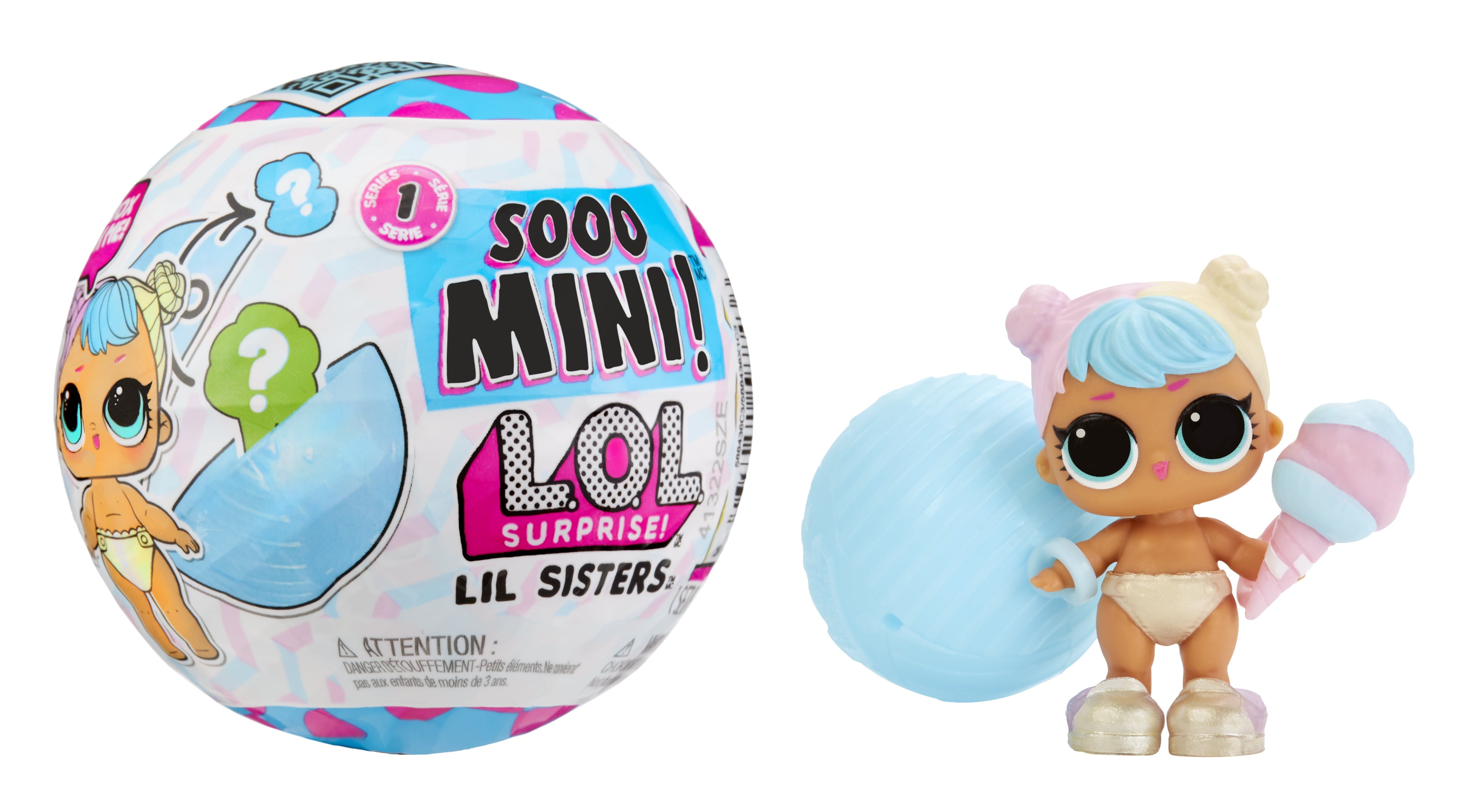 Sooo Mini! LOL Surprise Lil Sisters- with Collectible Lil Sister Doll, 5 Surprises, Mini L.O.L. Surprise Ball, Limited Edition Dolls- Great gift for Girls age 4+