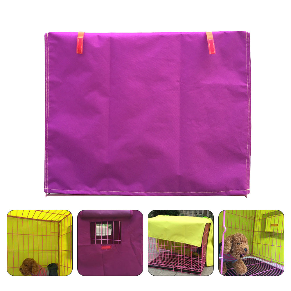 Frcolor Cover Crate Dog Kennel Pet Cage Cloth Small Tent Winter Protector Fabric Wire Shield Shade Houses Light Protection Proof