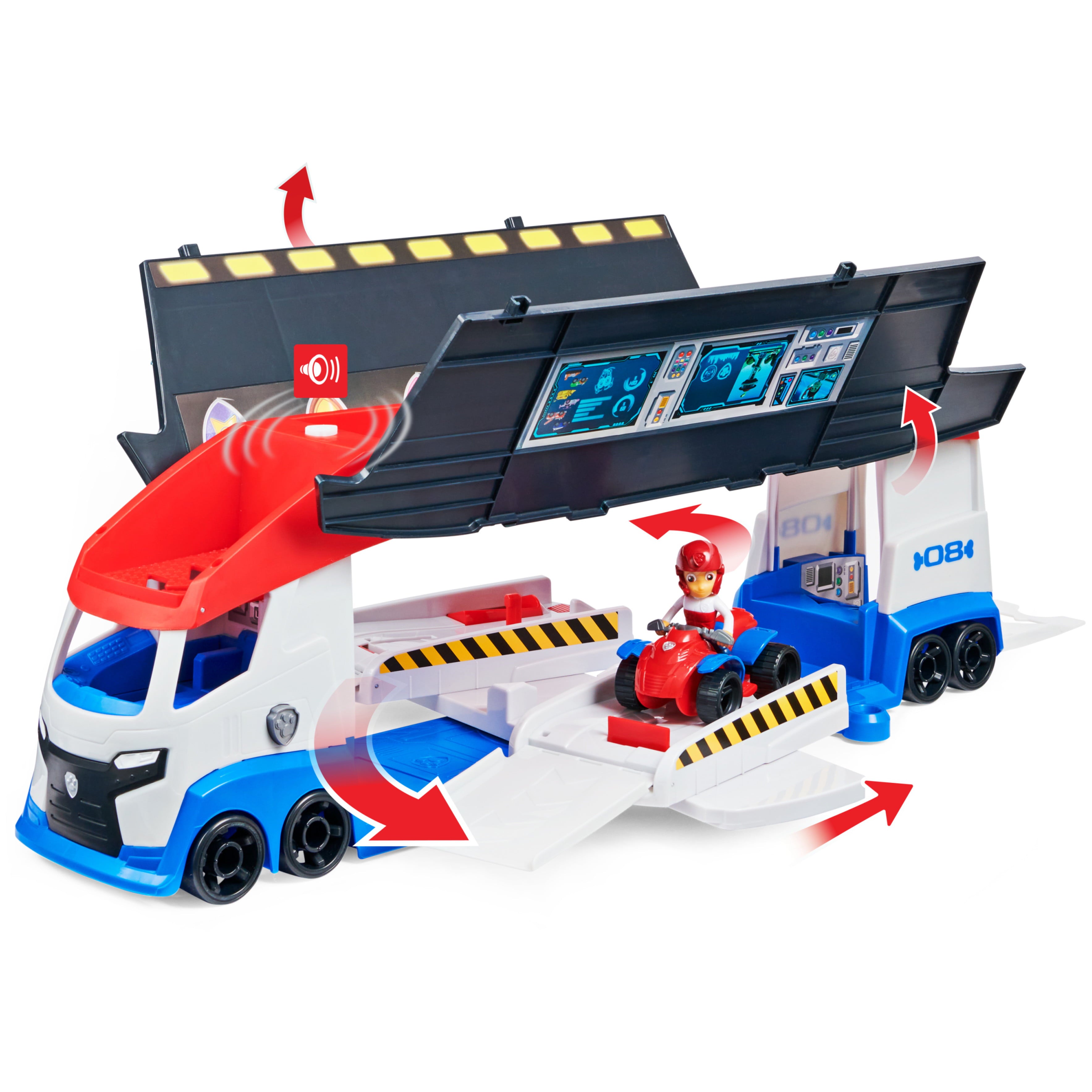 PAW Patrol， PAW Patroller with Dual Vehicle Launchers， Figure and ATV