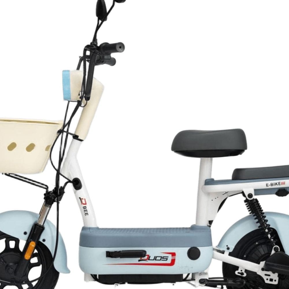 Bicicleta Elétrica Scooter com Alarme 500W 48V Bee Azul Duos