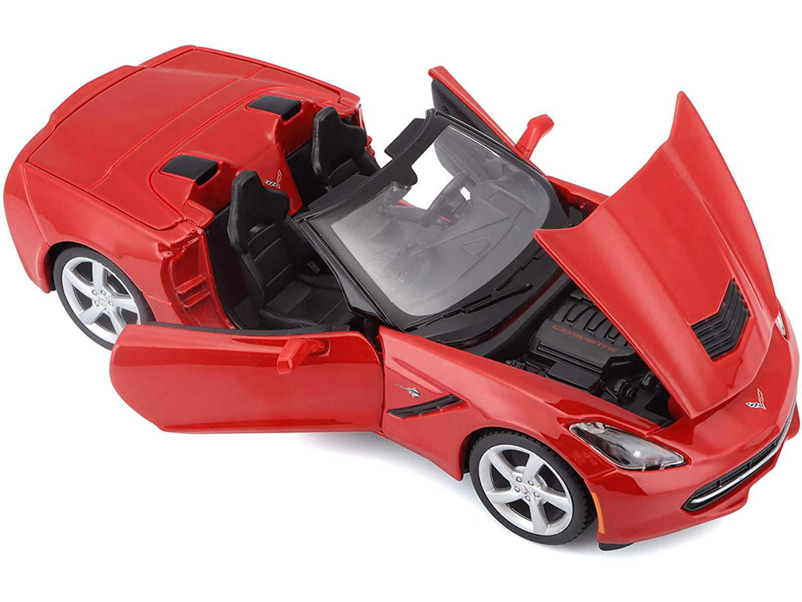 2014 Chevrolet Corvette Stingray Convertible Red 1/24 Diecast Model Car by Maisto