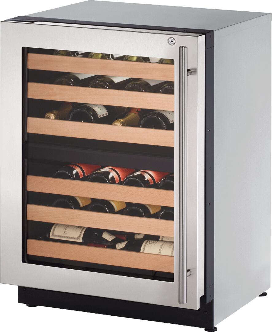 U-Line U2224ZWCS15B Wine Captain 2000 Series 24 Inch Stainless Steel Wine Cooler