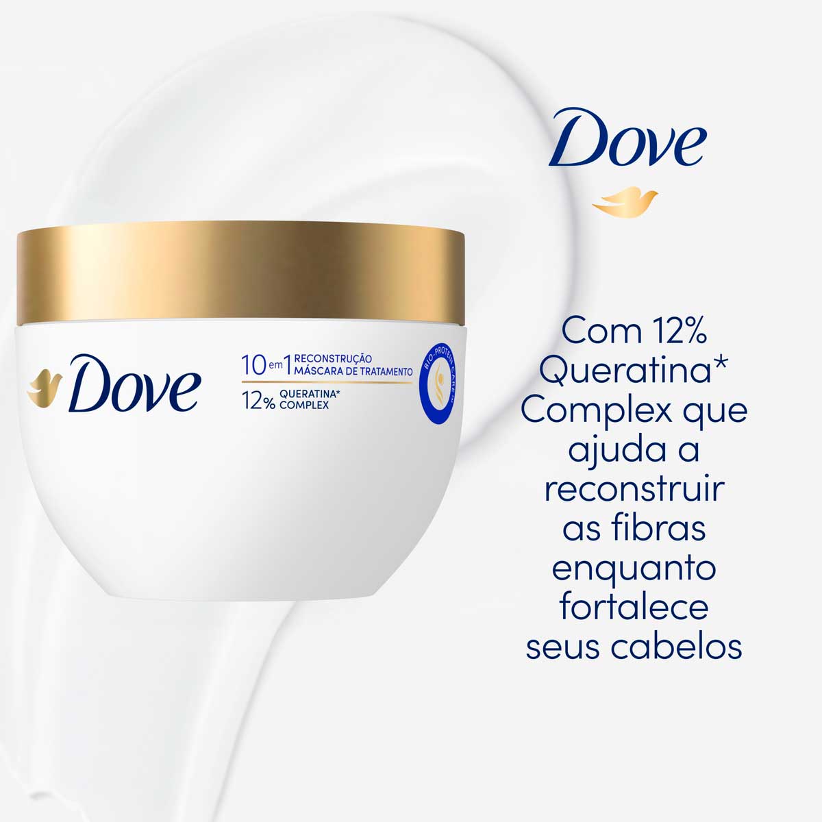 Mascara de Tratamento Dove 10 em 1 Reconstrucao 270 g