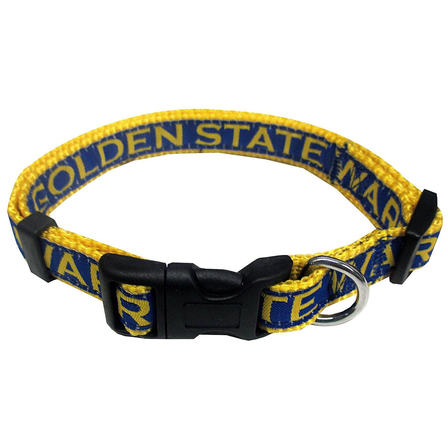 Pets First NBA Golden State Warriors Pet Collar， 3 Sizes Available， Sports Fan Dog Collar