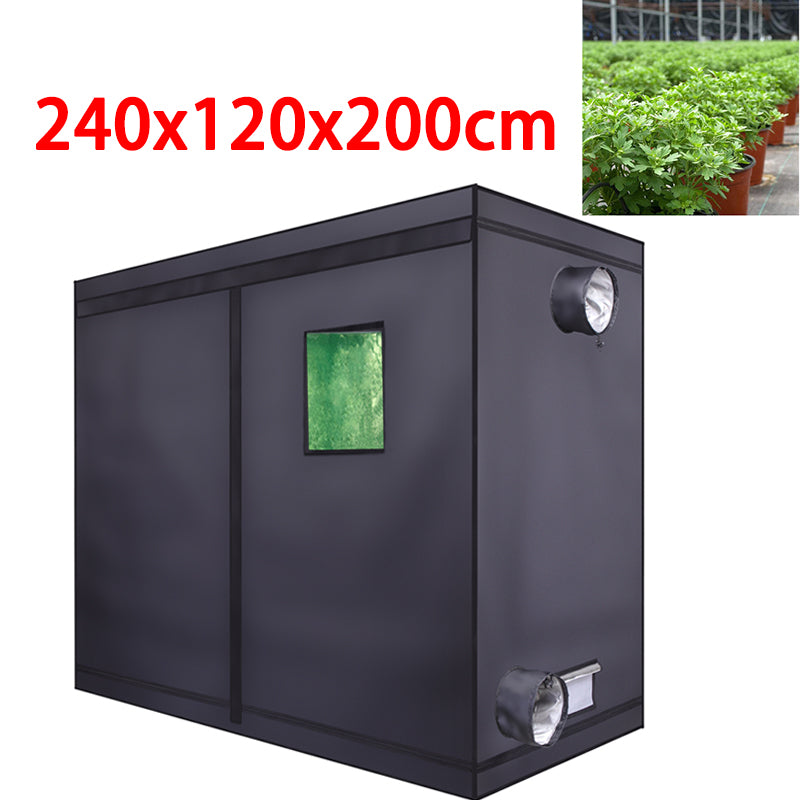 Bisturizer LY-240x120x200cm Home Use Dismountable Hydroponic Mylar Grow Tent with Observation Window for Indoor Plant Growing