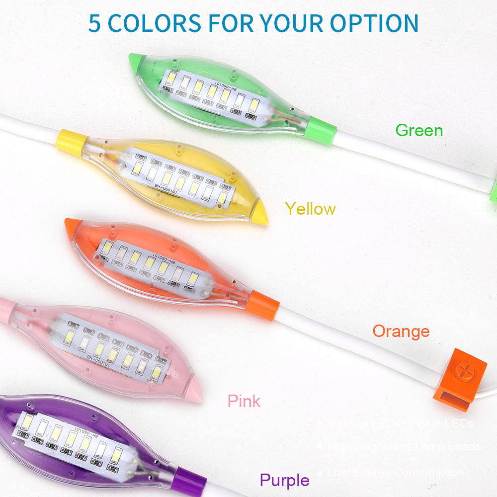 Aquarium Light Small Led Clip Light For Fish Tank Usb Shape Led Light For Aquarium Fish Tank White Blue Color