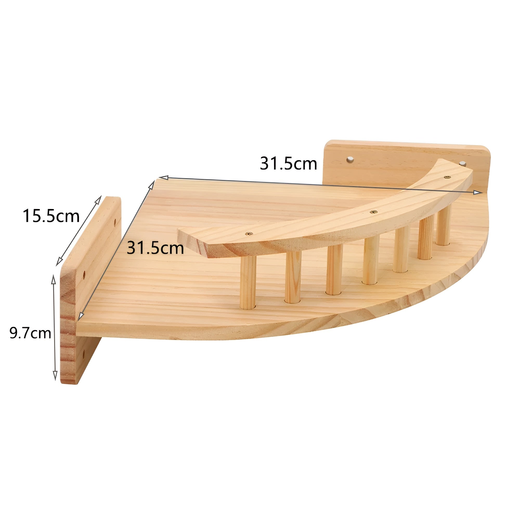 PurrMount Board | Wall-Mounted Cat Climbing Shelf with Scratching Post