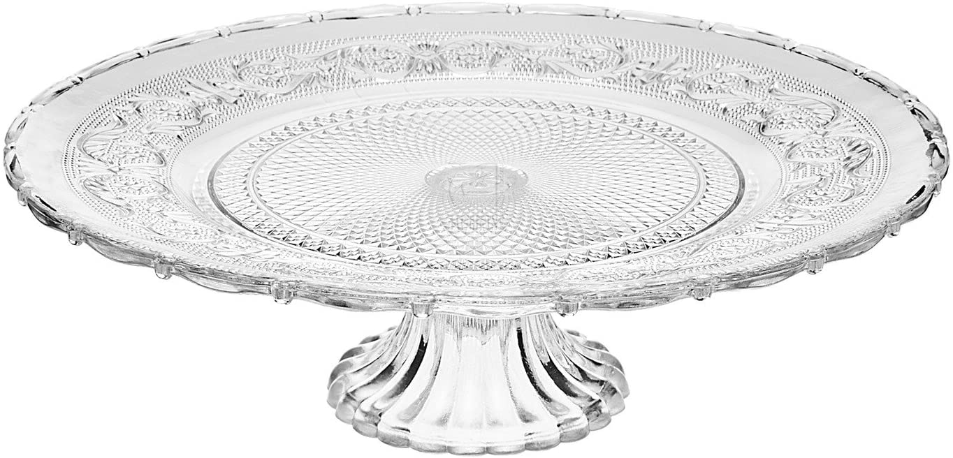 Soleil Crystal d'Arques-B Pedestal Cake Plate Stand