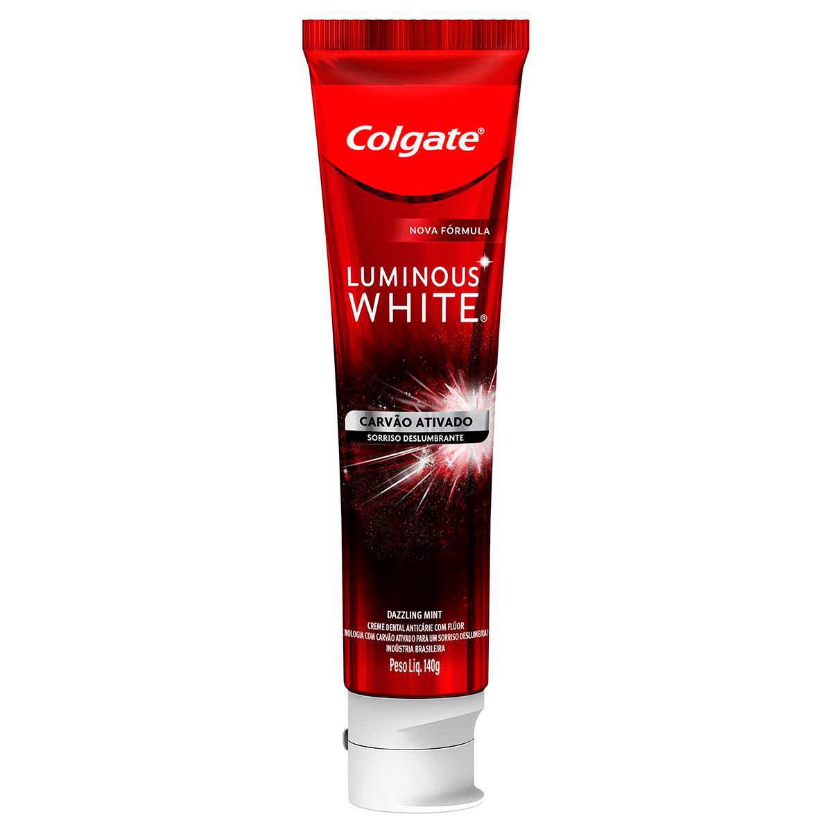 Creme Para Clareamento Dental Colgate Luminous White Carvao Ativado 140g Preco Especial