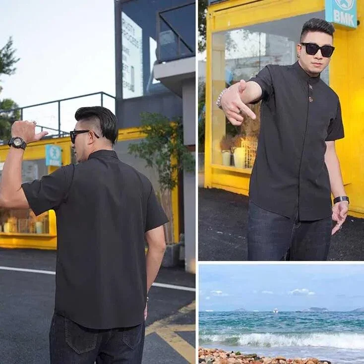 Camisa Social Plus Size - Templo Romano / Conforto e Elegância Unidos em Uma Única peça !