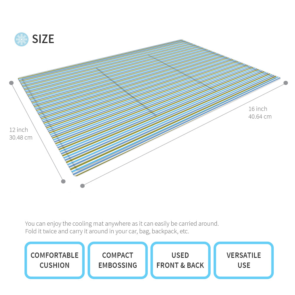 Eutuxia Cooling Mat - Soft Gel Pad for Dogs， Cats， Pets， Couches， Chairs， Car Seats， Floors - Non-Toxic Polymer Material - Keep Yourself and Pets Comfortable and Cool - Must have Item for Summers [Small]
