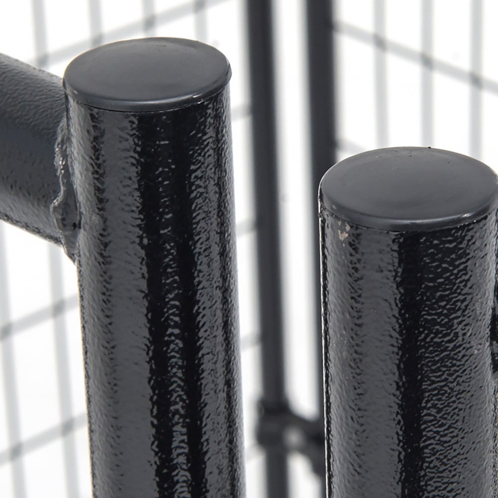 Lucky Dog Uptown Covered Dog Kennel with Lucky Dog Wire Dog Fence Pet Kennel